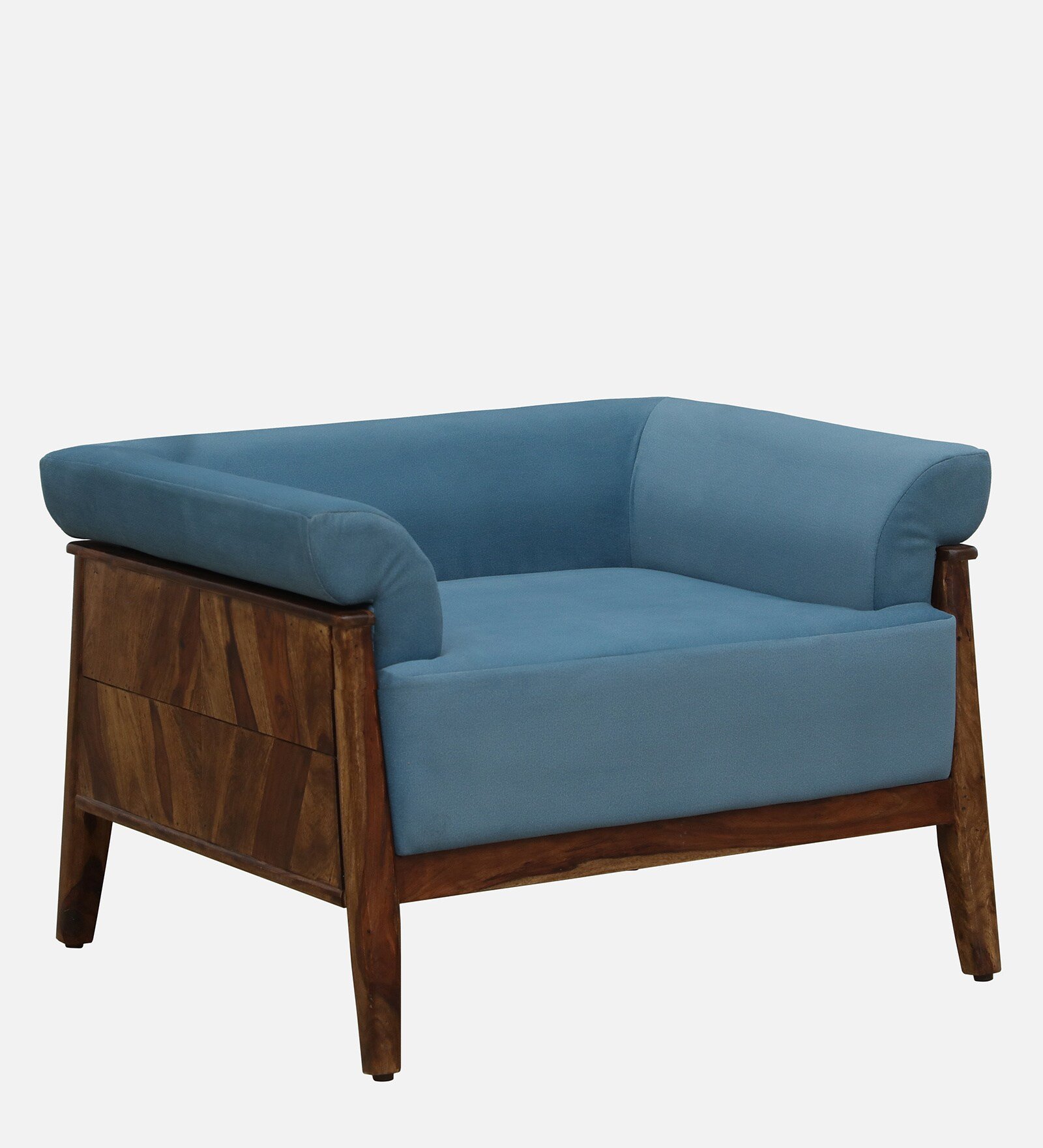 Urban Luxury Sheesham Wood Single Seater Sofa for Stylish Living Rooms - Image 5