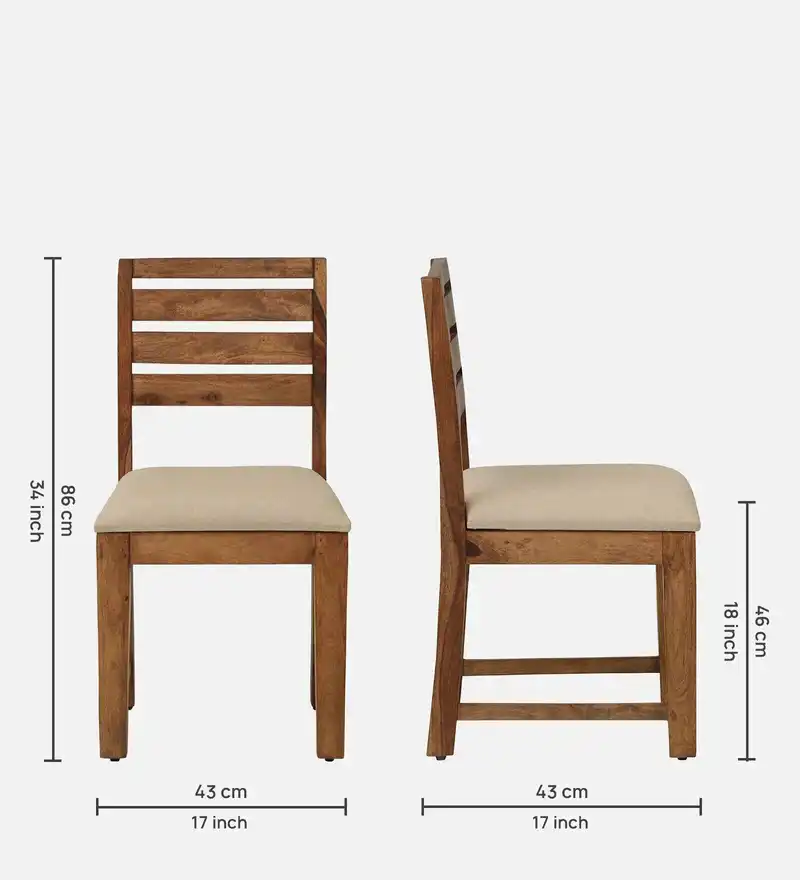 Urban Premium Sheesham Wood Dining Chair - Image 2