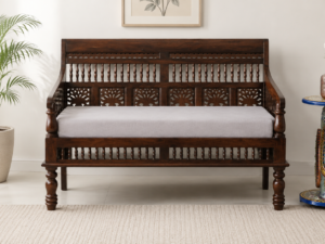 Urban Royale Solid Wood 2 Seater Sofa for Contemporary Homes