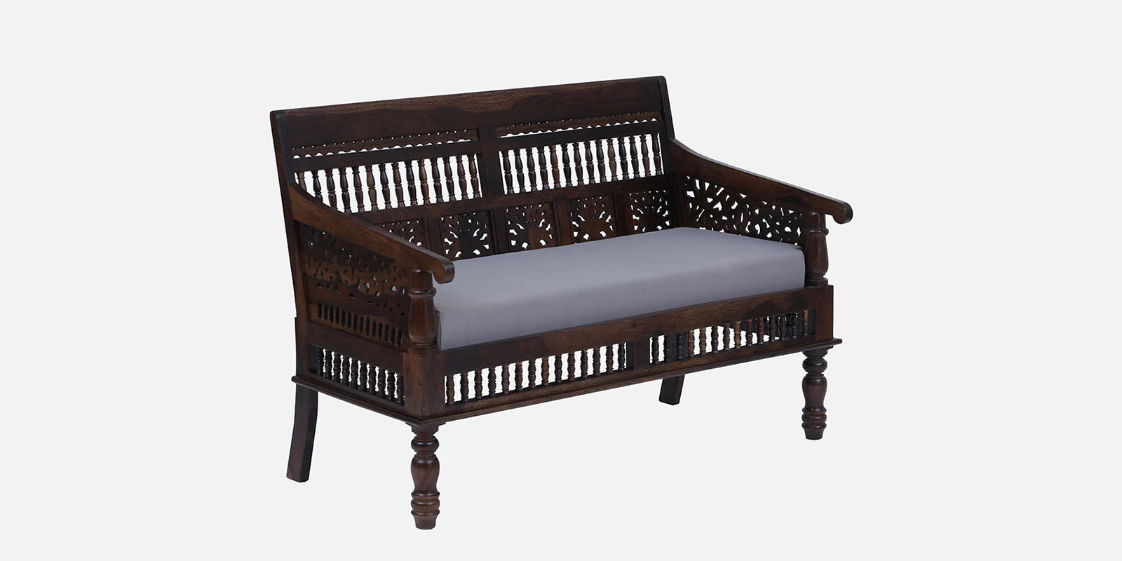 Urban Royale Solid Wood 2 Seater Sofa for Contemporary Homes - Image 3