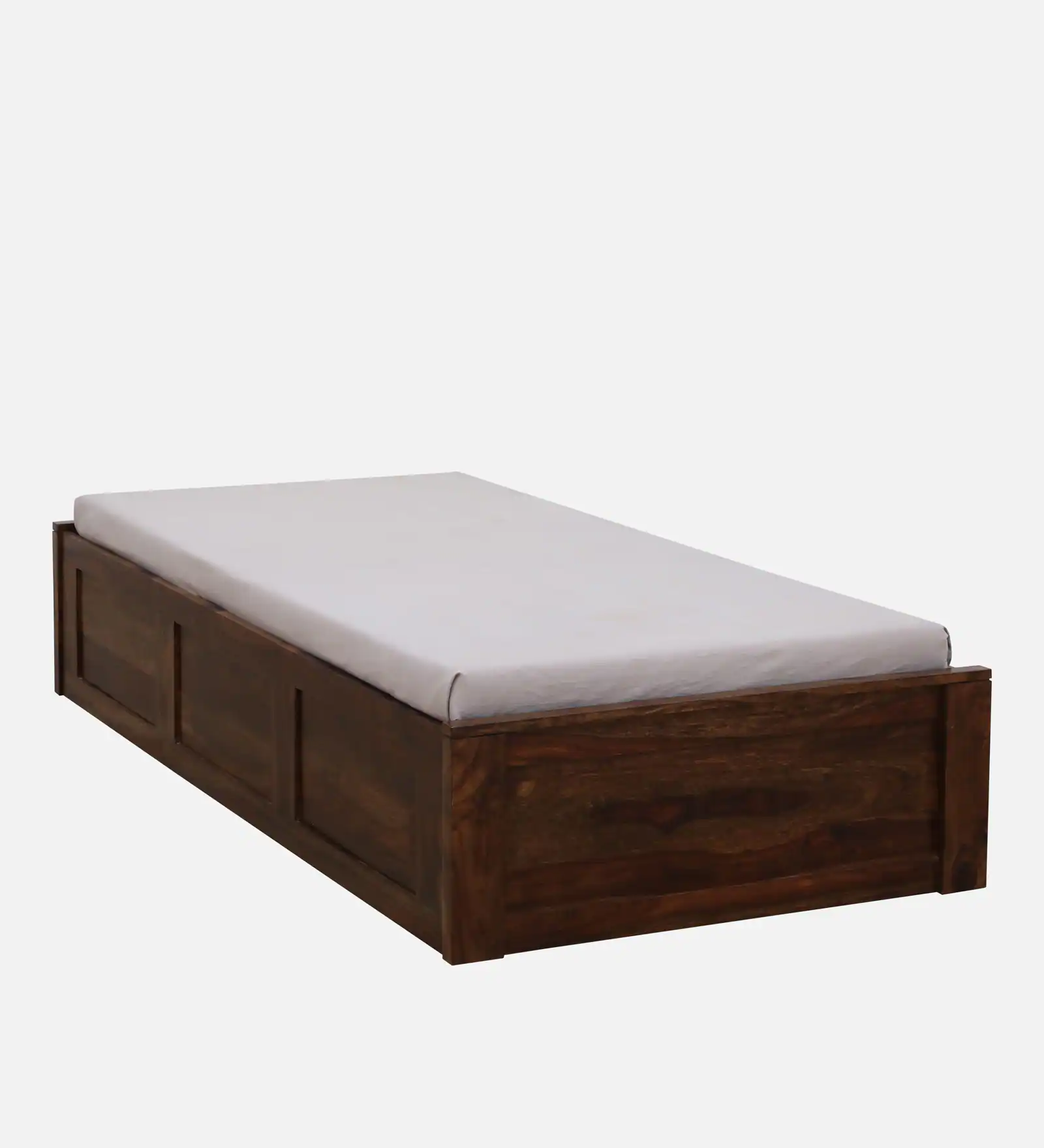 Valencia Premium Sheesham Wood Single Bed with Elegant Wooden Finish - Image 4