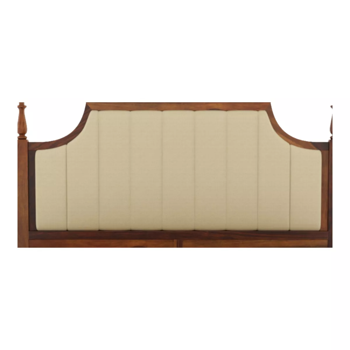 Valencia Premium Solid Wood Bed in Natural Honey Oak Finish - Image 5