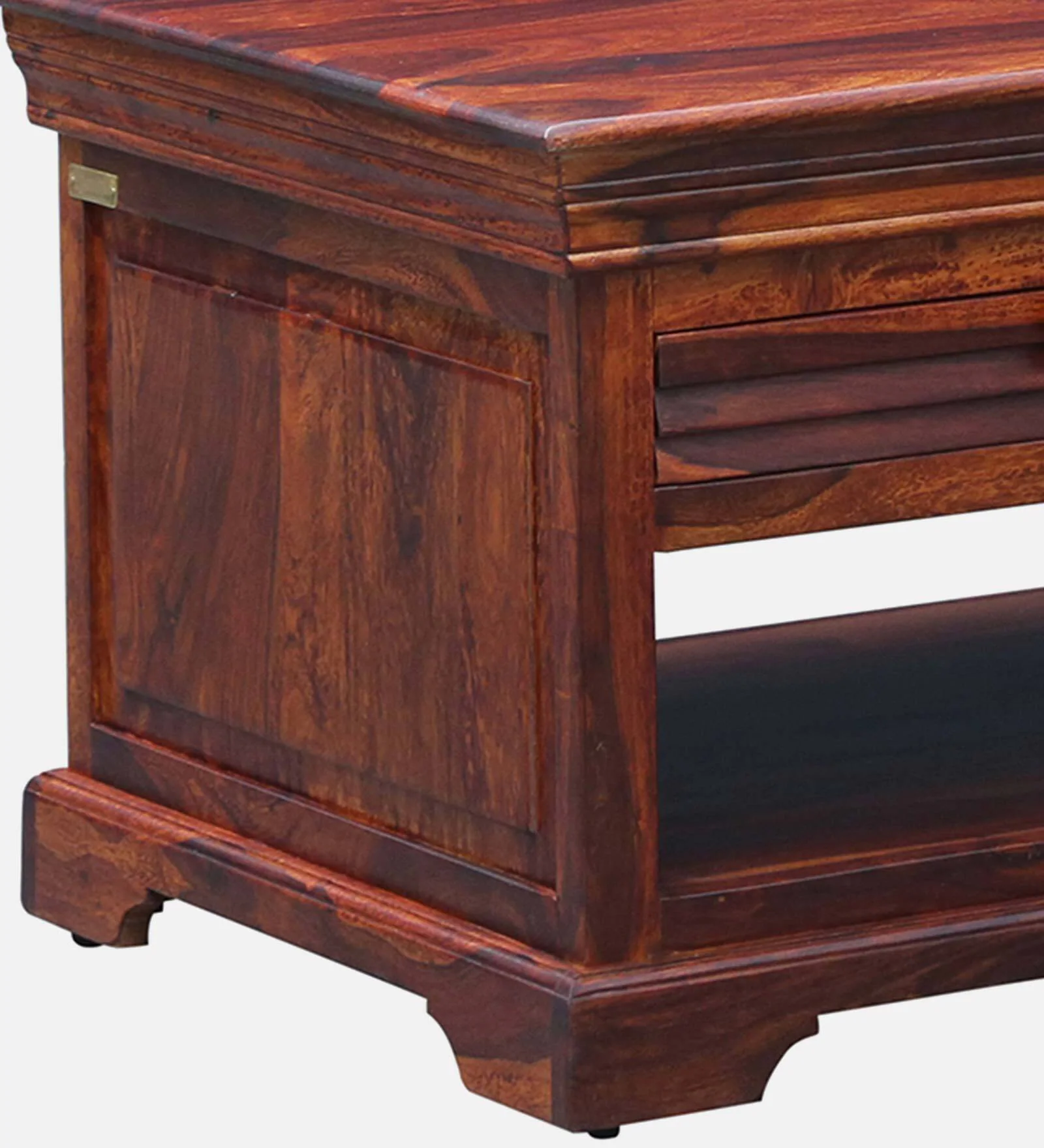 Valenwood Luxury Sheesham Wood Coffee Table with Shelf Storage - Image 7