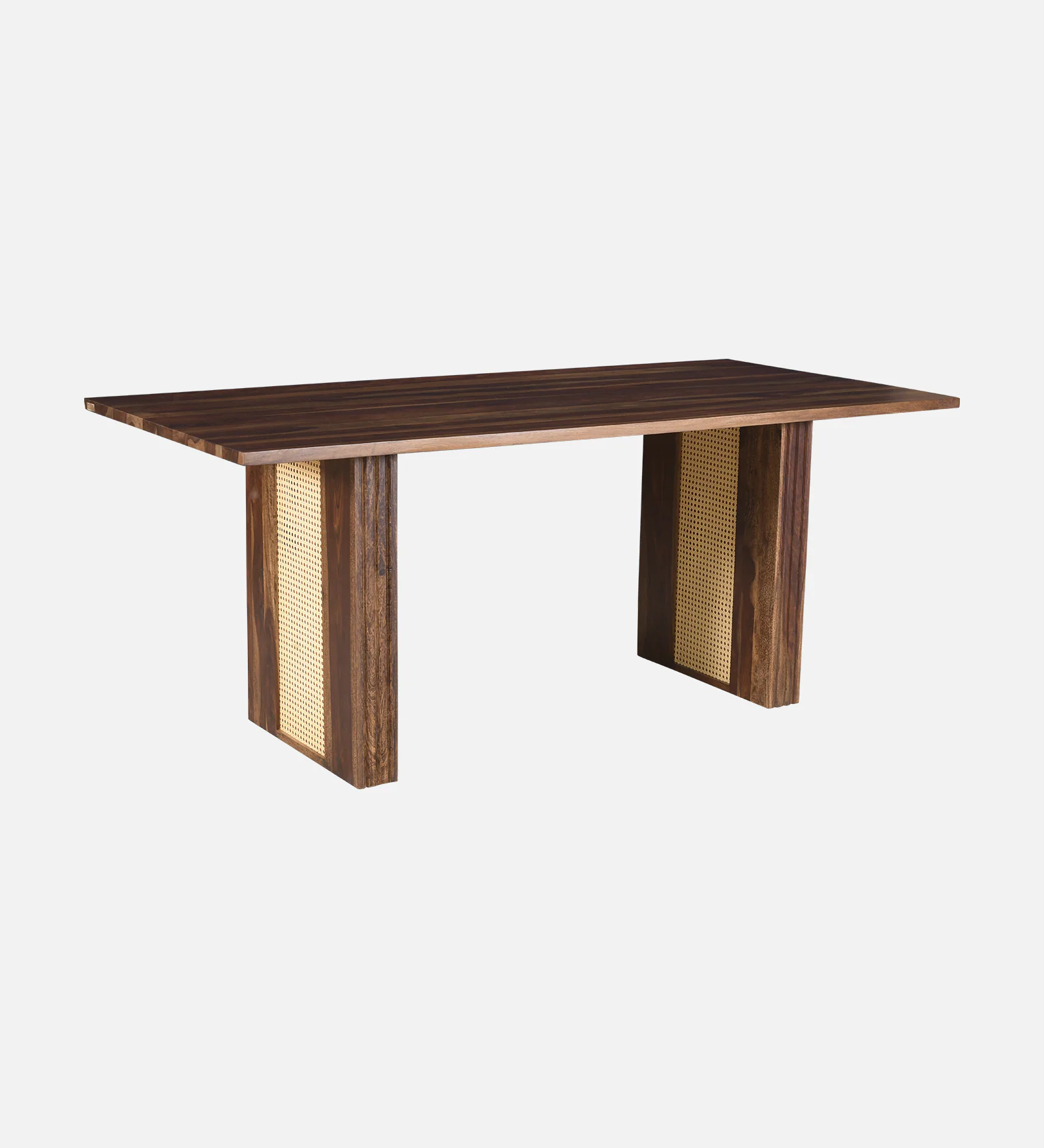 Vanora Solid Sheesham Wood 6 Seater Dining Table Set in Teak Finish - Image 8