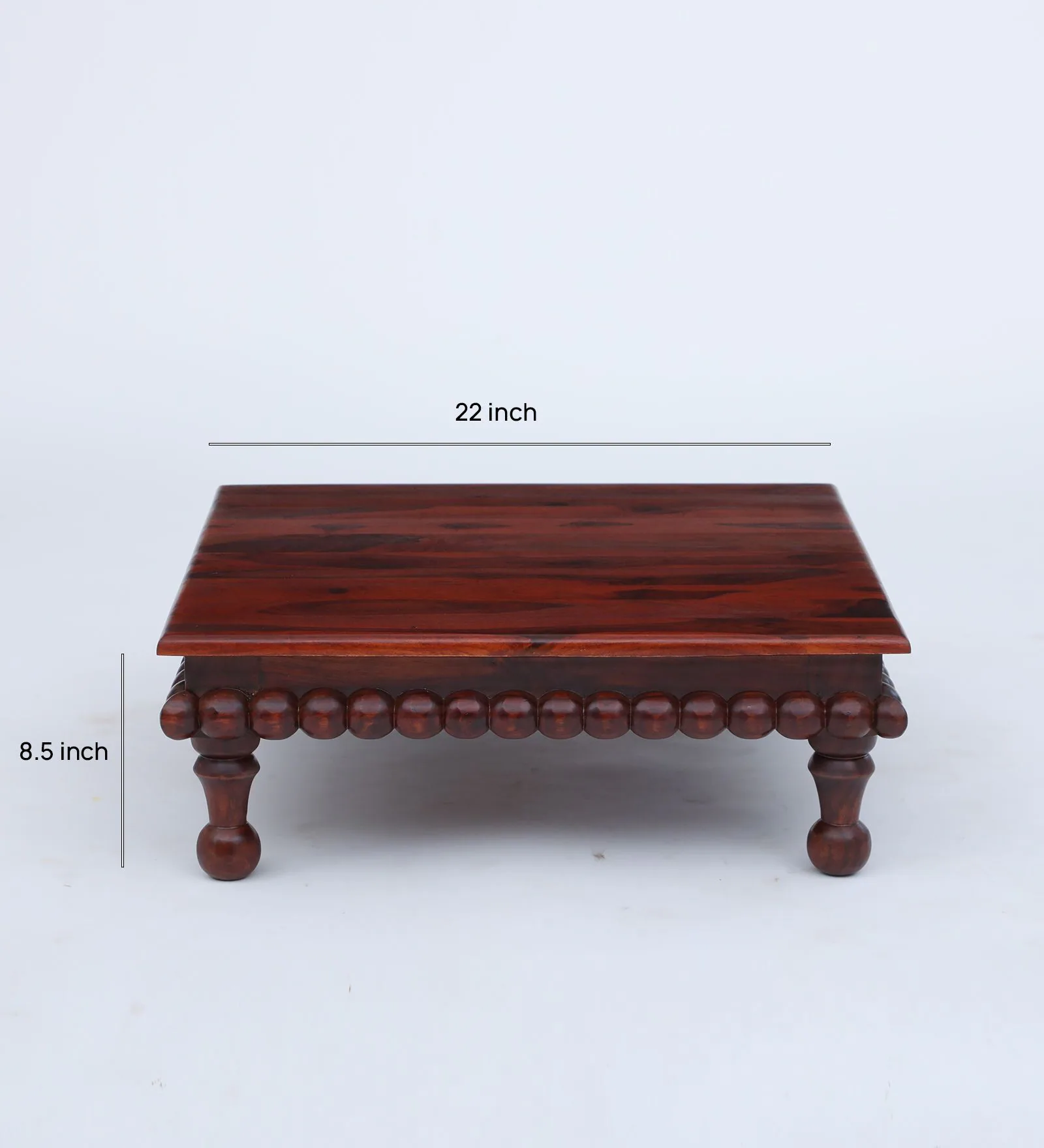 Vedika Premium Sheesham Wood Pooja Chowki - Image 4