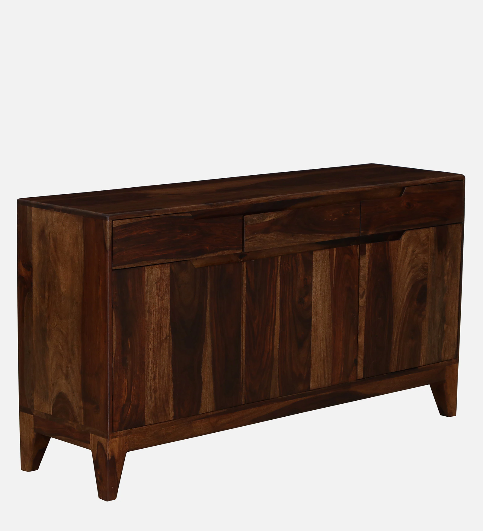Velmora Solid Wood Modern Storage Cabinet in Provincial Teak Finish - Image 6