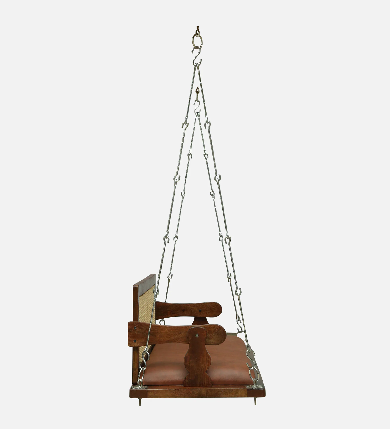 Veloura Designer Solid Wood Wooden Swing in Provincial Teak Finish - Image 3