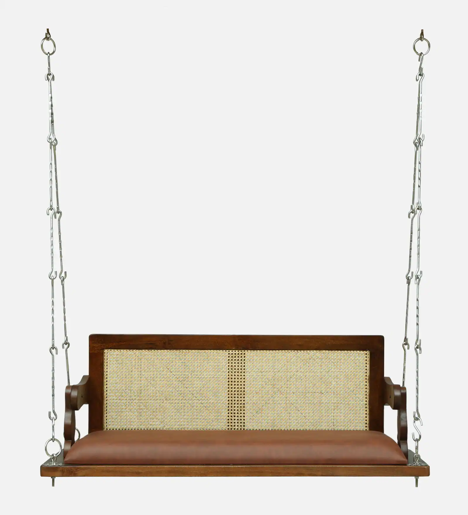 Veloura Designer Solid Wood Wooden Swing in Provincial Teak Finish - Image 5