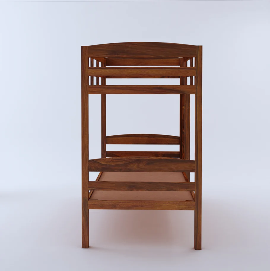 Veloura Solid Wood Bunk Bed in Natural Finish - Image 4