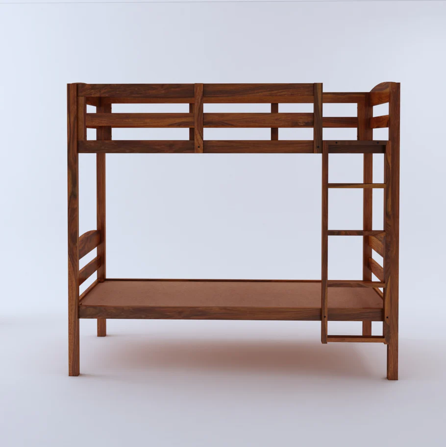 Veloura Solid Wood Bunk Bed in Natural Finish - Image 6
