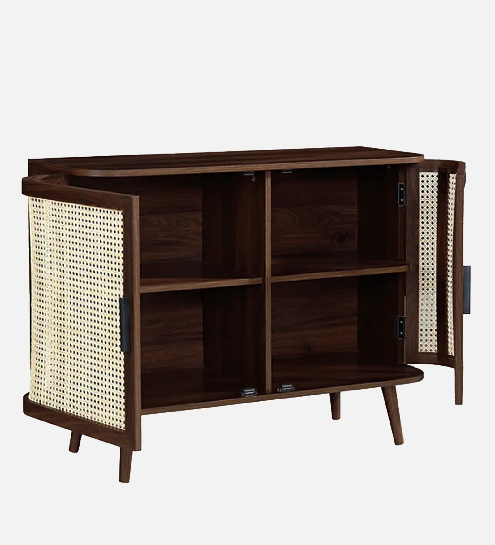 Verlona Modern Wooden Cabinet with Premium Sheesham Wood Detailing - Image 3
