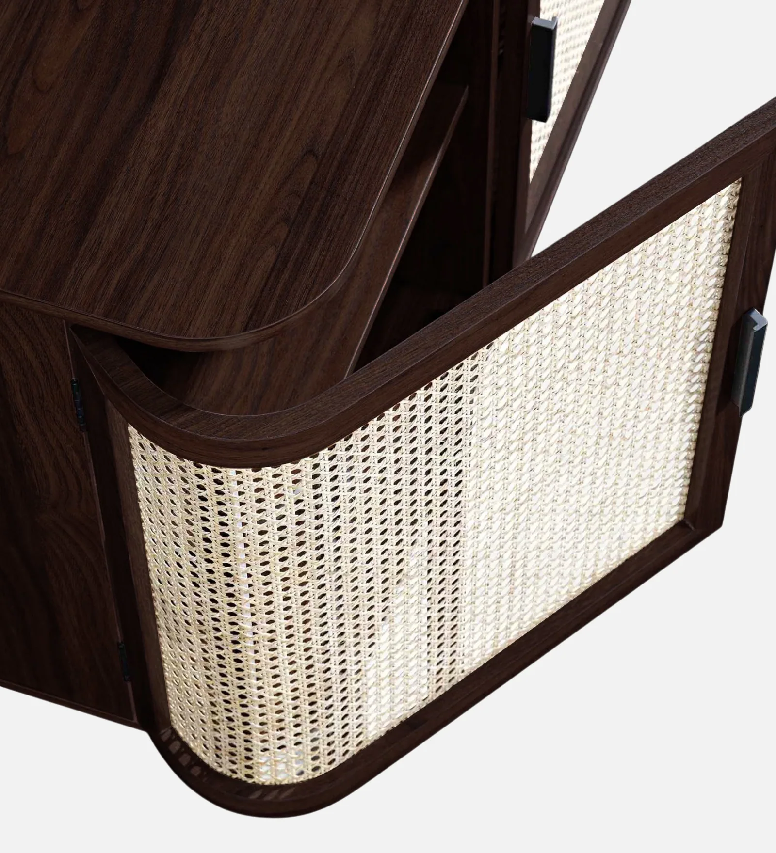 Verlona Modern Wooden Cabinet with Premium Sheesham Wood Detailing - Image 6