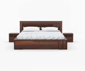 Verona Classic Sheesham Wood Bed with Spacious Box Storage - Image 5