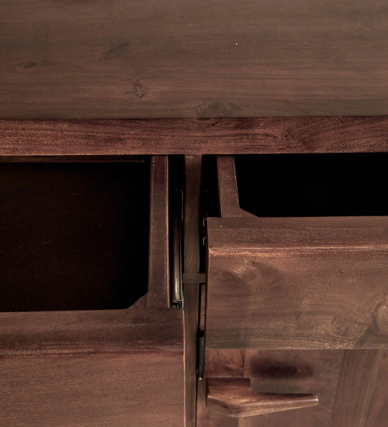 Verona Solid Sheesham Wood Designer Cabinet in Classic Finish - Image 6