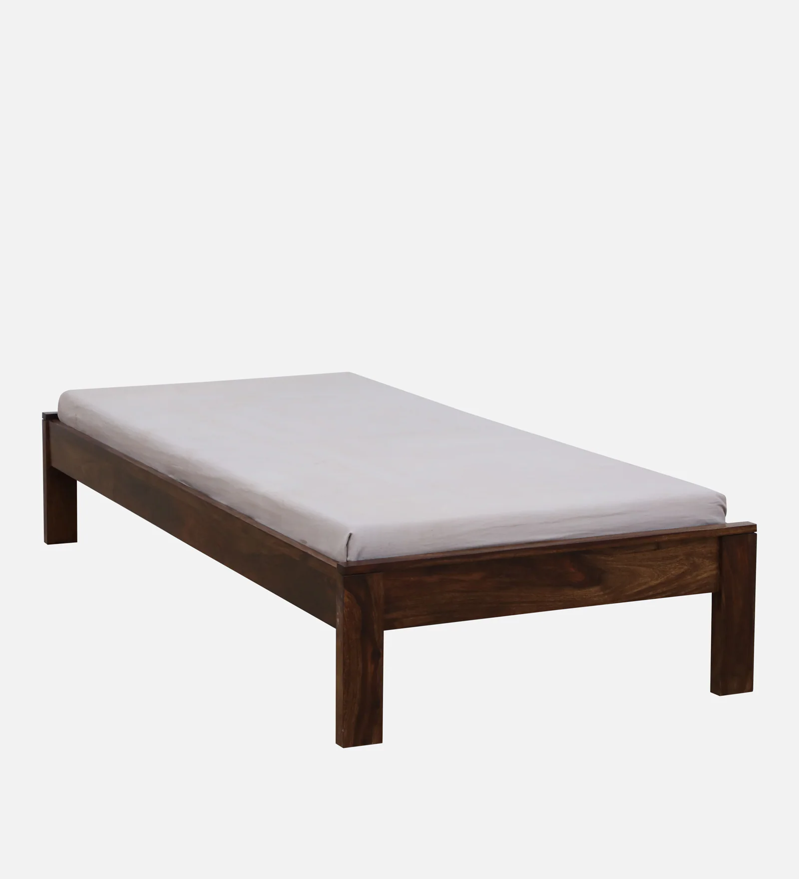 Verona Solid Sheesham Wood Single Bed with Contemporary Design - Image 2