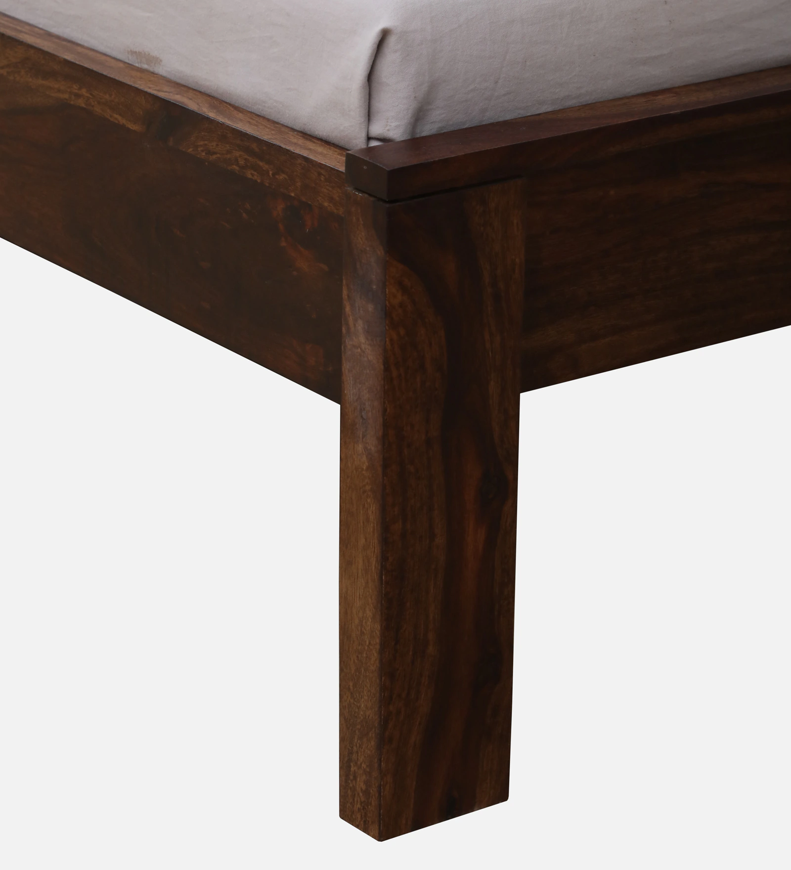 Verona Solid Sheesham Wood Single Bed with Contemporary Design - Image 6