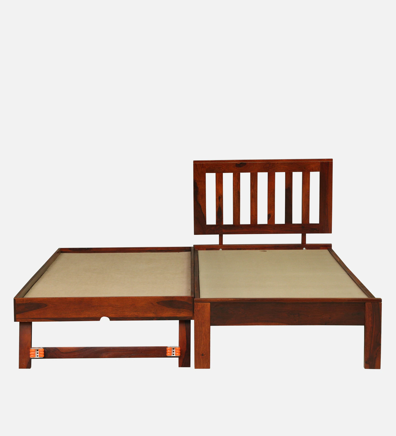 Vienna Luxury Solid Wood Single Bed in Natural Finish - Image 4