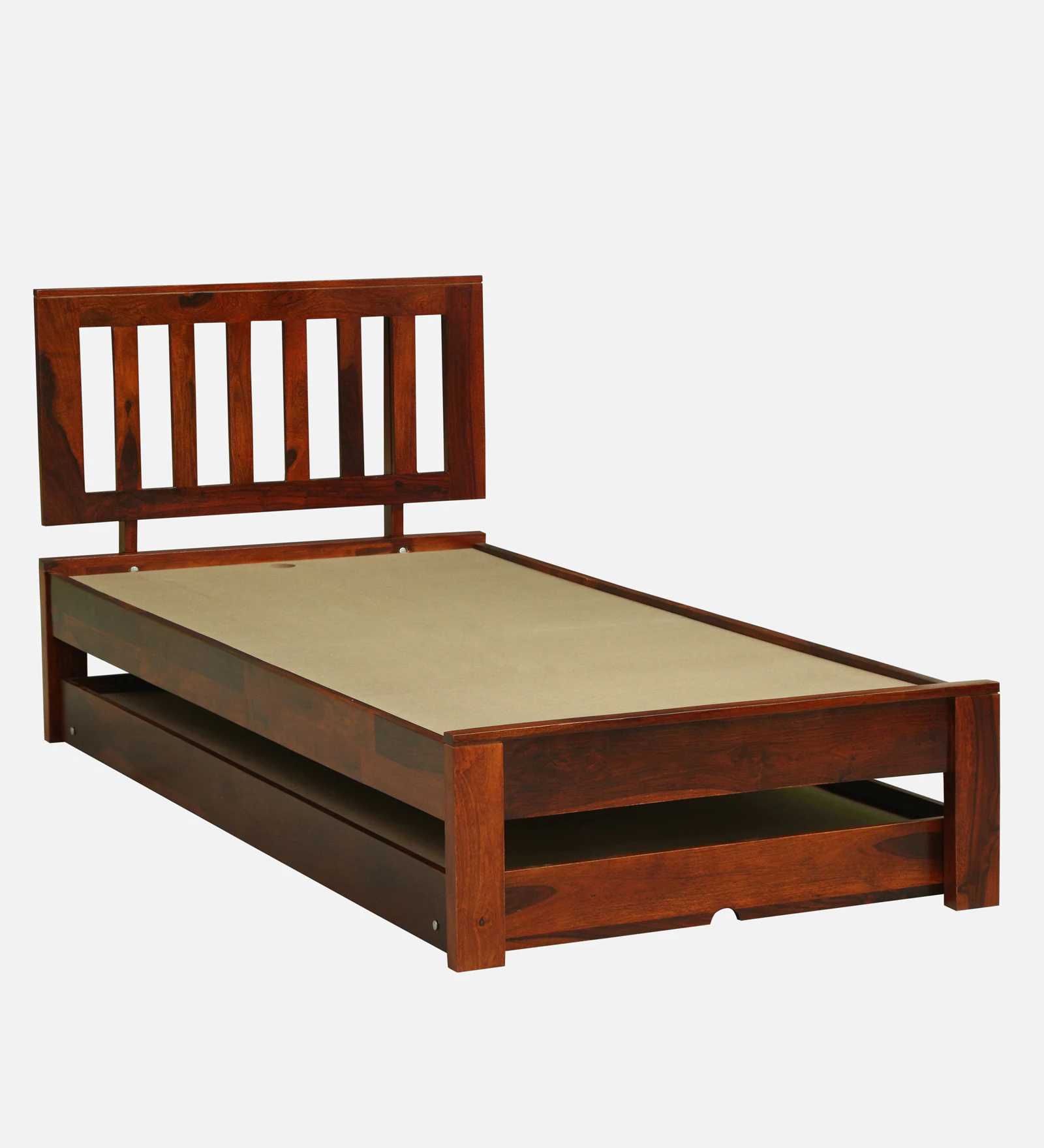 Vienna Luxury Solid Wood Single Bed in Natural Finish - Image 9