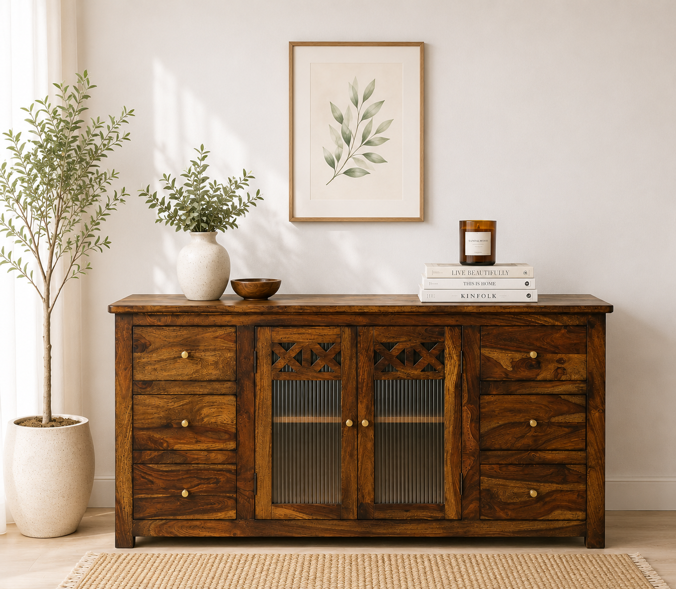 Westford Premium Wooden Cabinet with Spacious Multi-Utility Storage