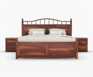 Windsor Classic Wooden Storage Bed in Walnut Finish - Image 2