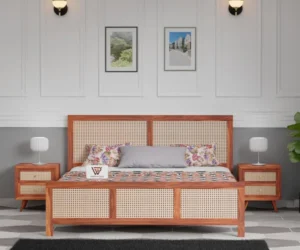 Windsor Premium Solid Sheesham Wood Without Storage Bed - Image 3