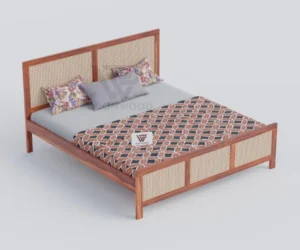 Windsor Premium Solid Sheesham Wood Without Storage Bed - Image 6