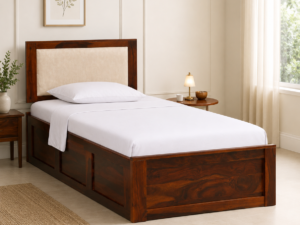 Windsor Solid Sheesham Wood Single Bed for Contemporary Homes