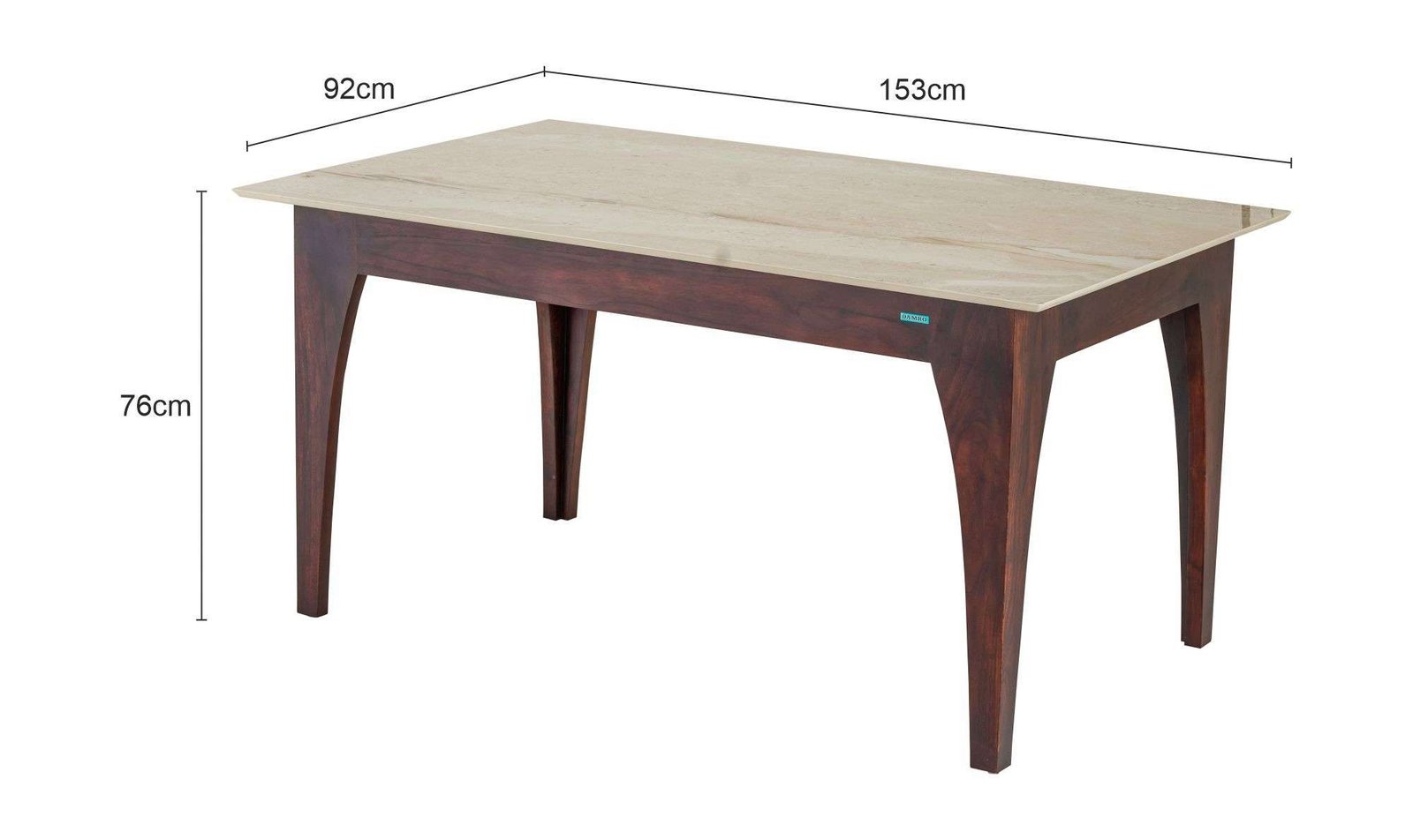 Winslow Sheesham Wood 6 Seater Dining Set In Scratch Resistant Antique Teak Finish With Bench - Image 7