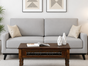 Woodlore Premium Wooden Coffee Table with Open Display Storage