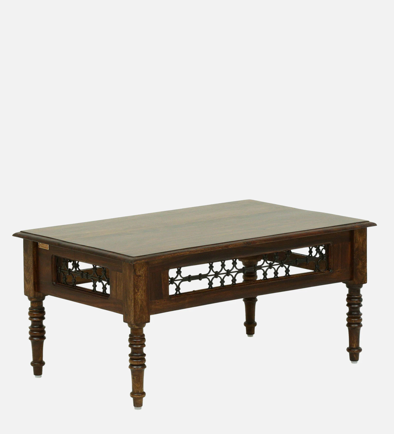 Woodlore Premium Wooden Coffee Table with Open Display Storage - Image 4