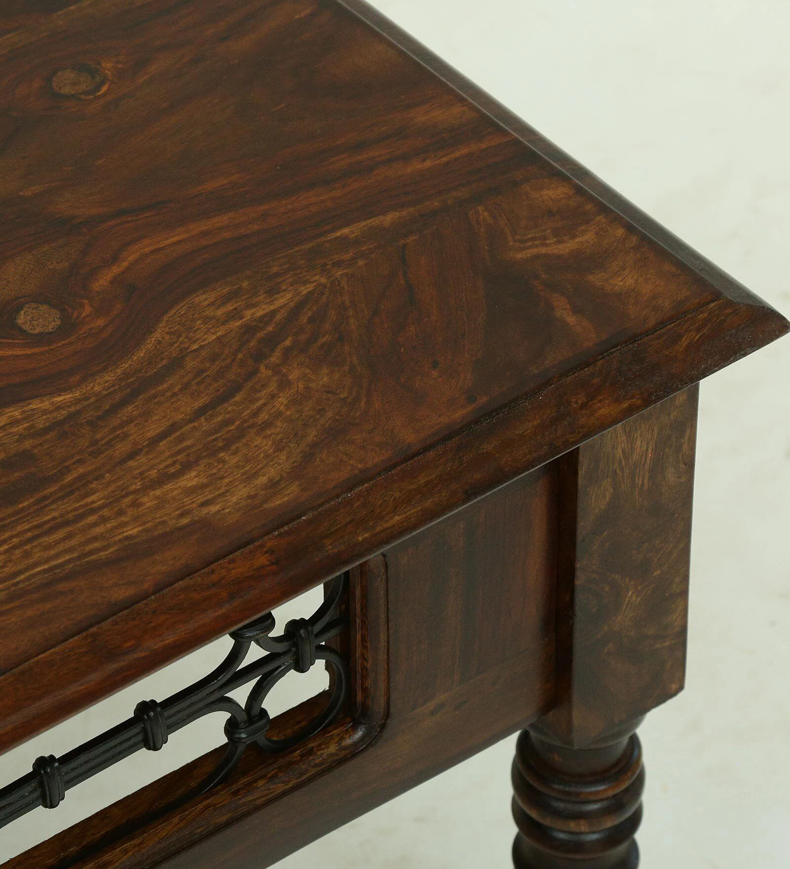 Woodlore Premium Wooden Coffee Table with Open Display Storage - Image 5