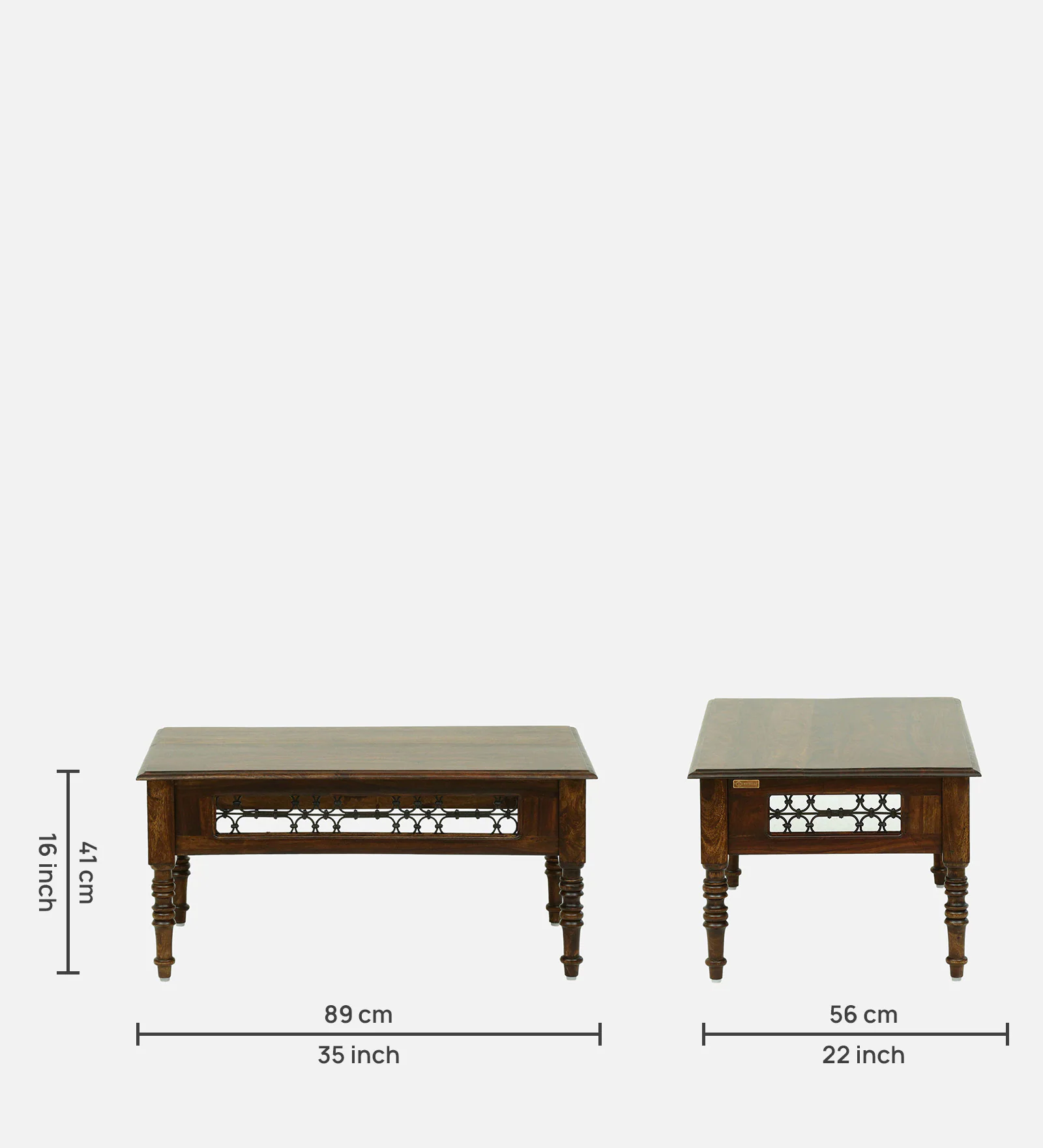 Woodlore Premium Wooden Coffee Table with Open Display Storage - Image 7