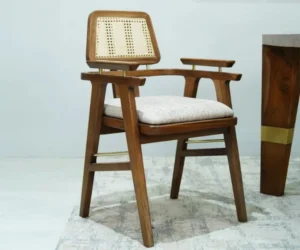Zavian Premium Solid Sheesham Wood Dining Table Set - Image 2