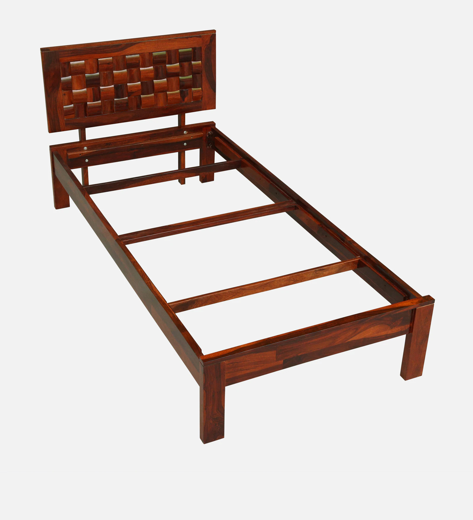 Zenith Handcrafted Sheesham Wood Single Bed for Elegant Bedrooms - Image 5