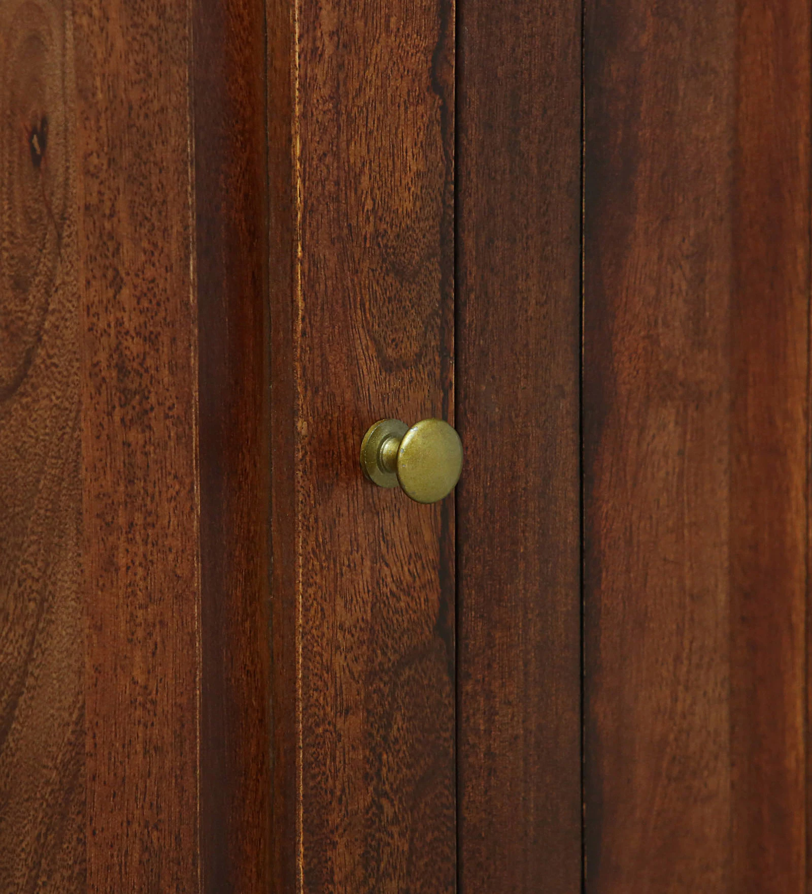 Zorvian Solid Wood Designer Cabinet in Classic Walnut Finish - Image 3