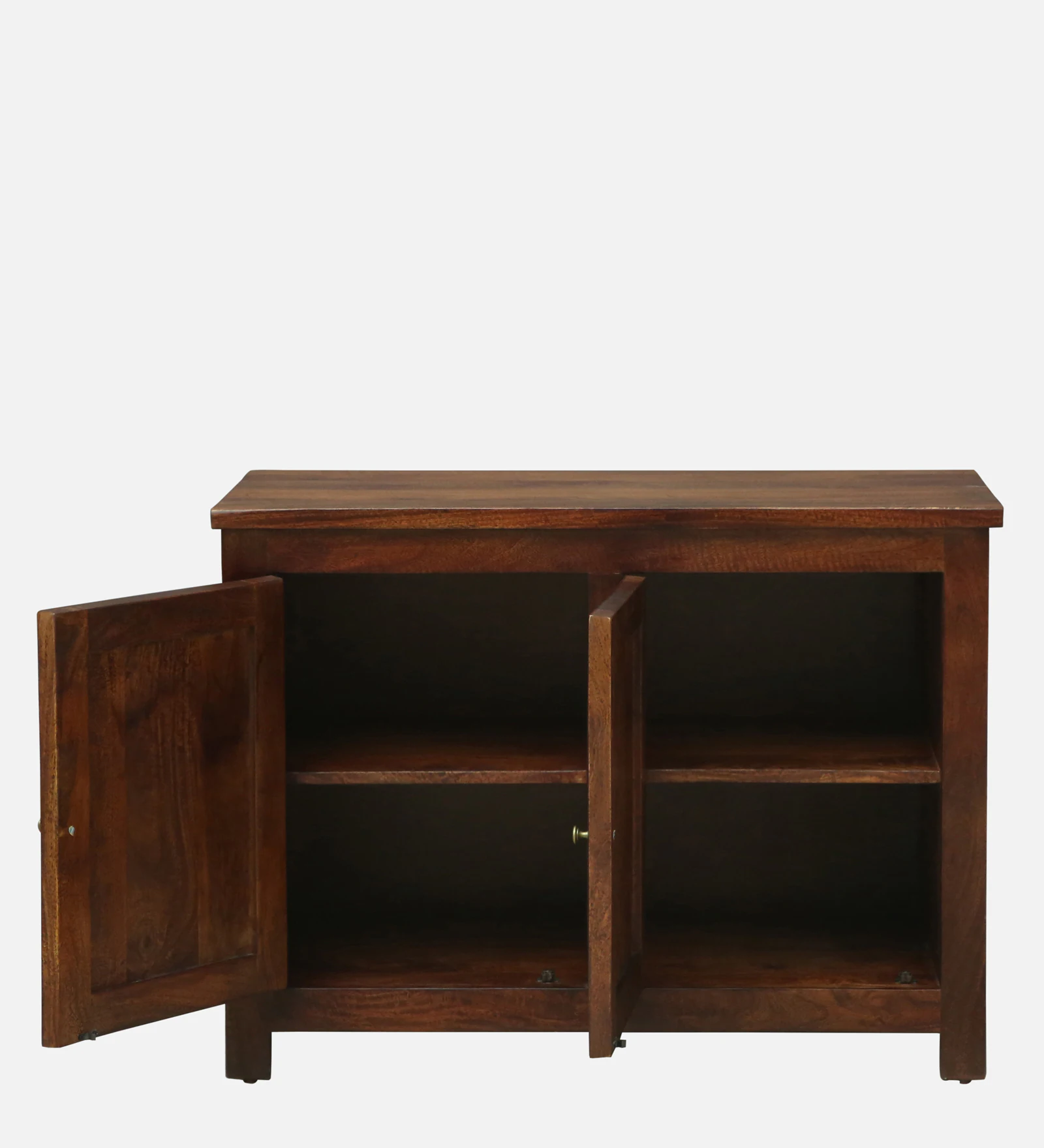 Zorvian Solid Wood Designer Cabinet in Classic Walnut Finish - Image 7