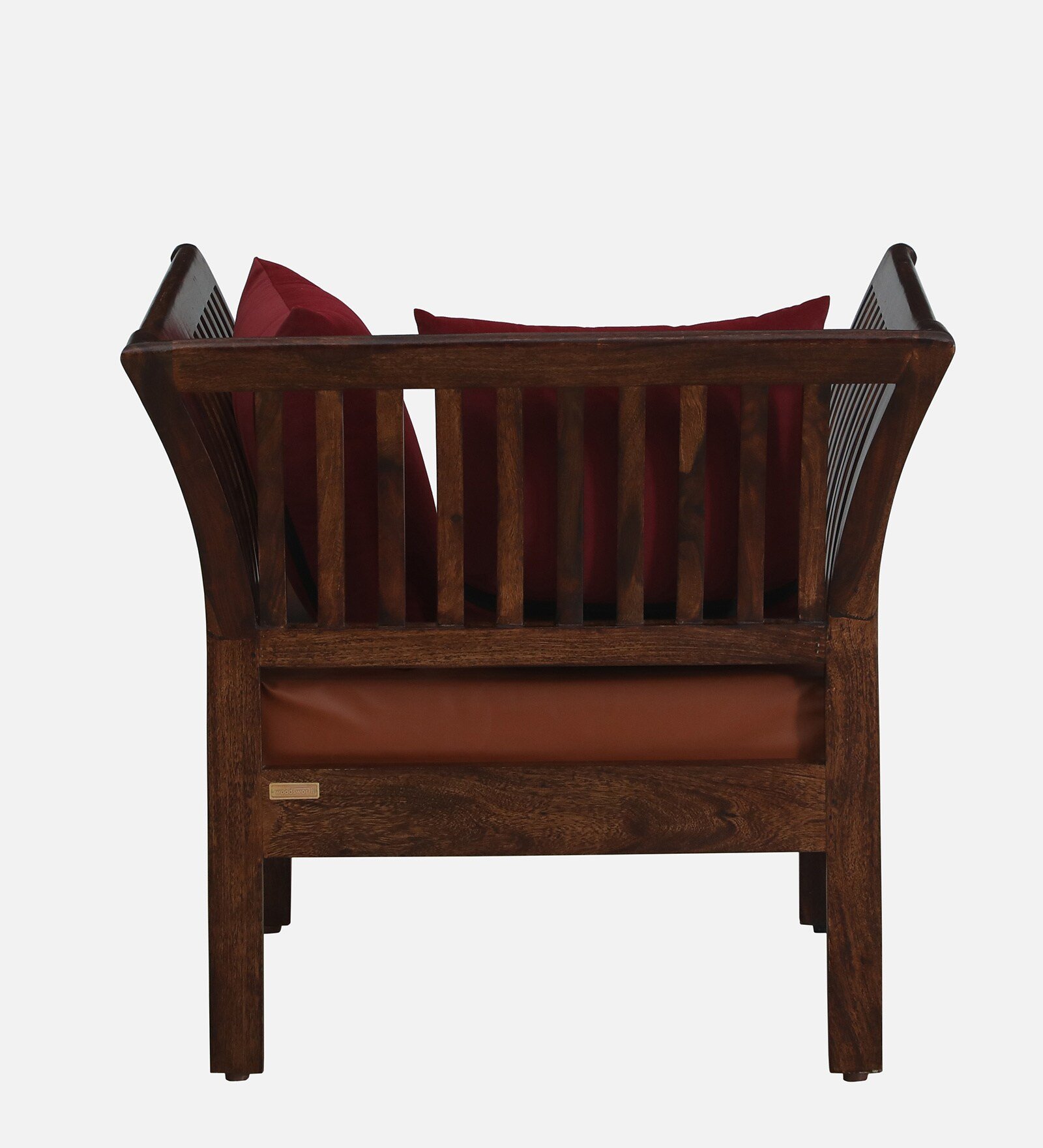Zorvik Sheesham Wood Living Room 1 Seater Sofa in Honey Finish - Image 4