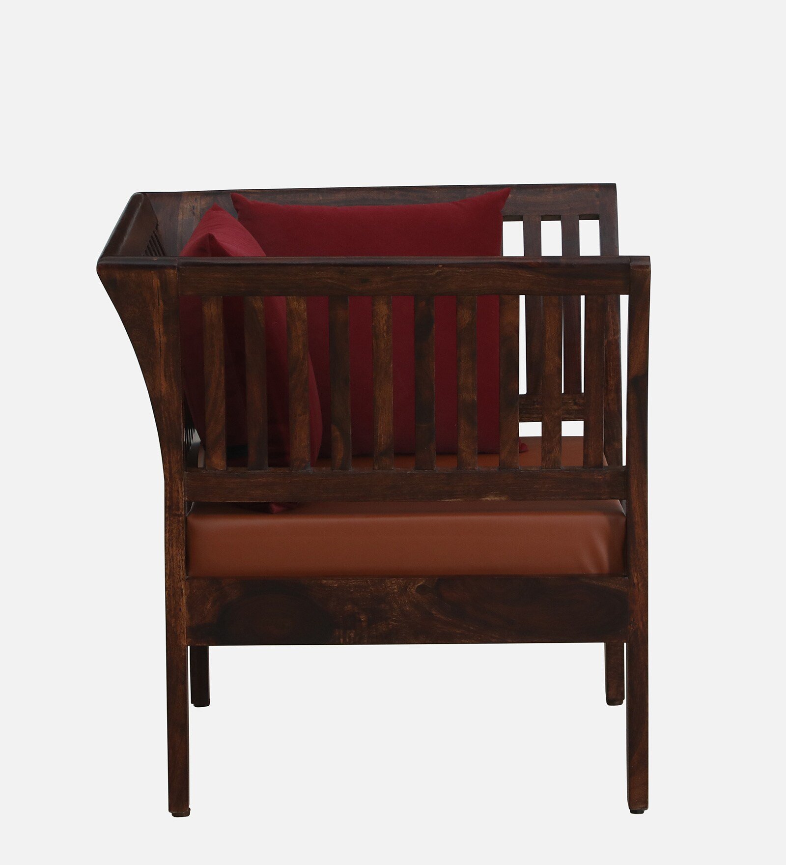 Zorvik Sheesham Wood Living Room 1 Seater Sofa in Honey Finish - Image 7