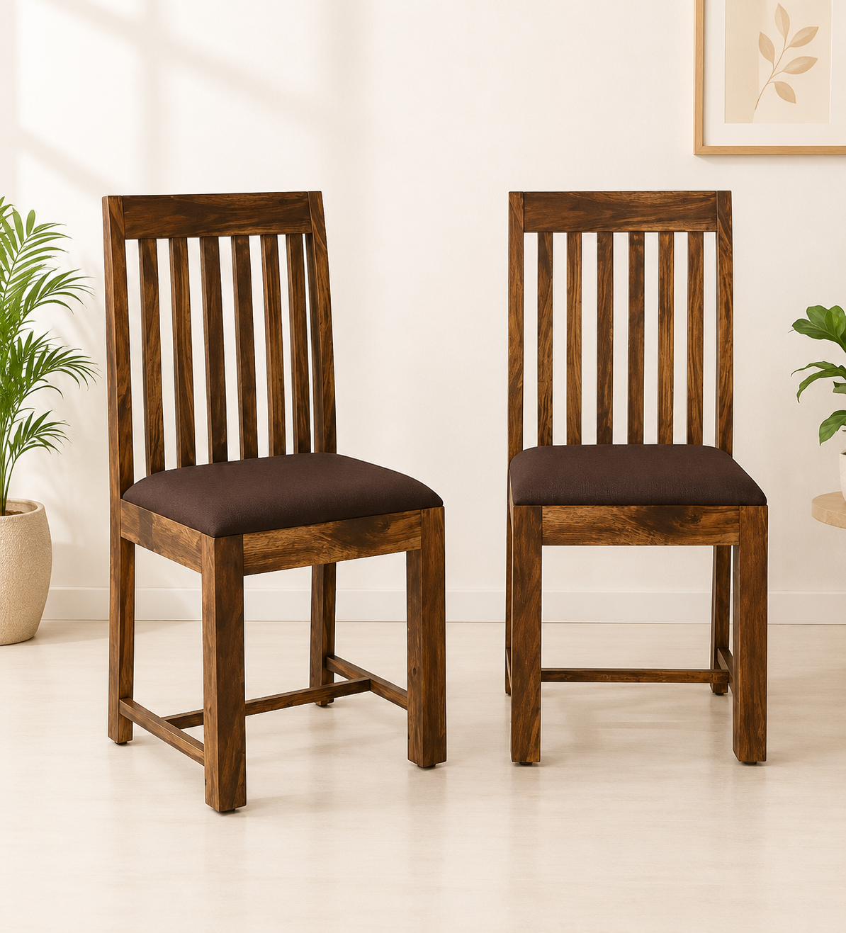 Verden Natural Finish Sheesham Wood Chair