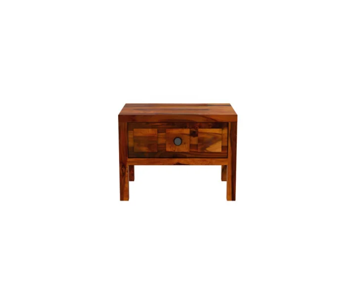 esigner Solid Sheesham Wood Bedside Table - Image 5