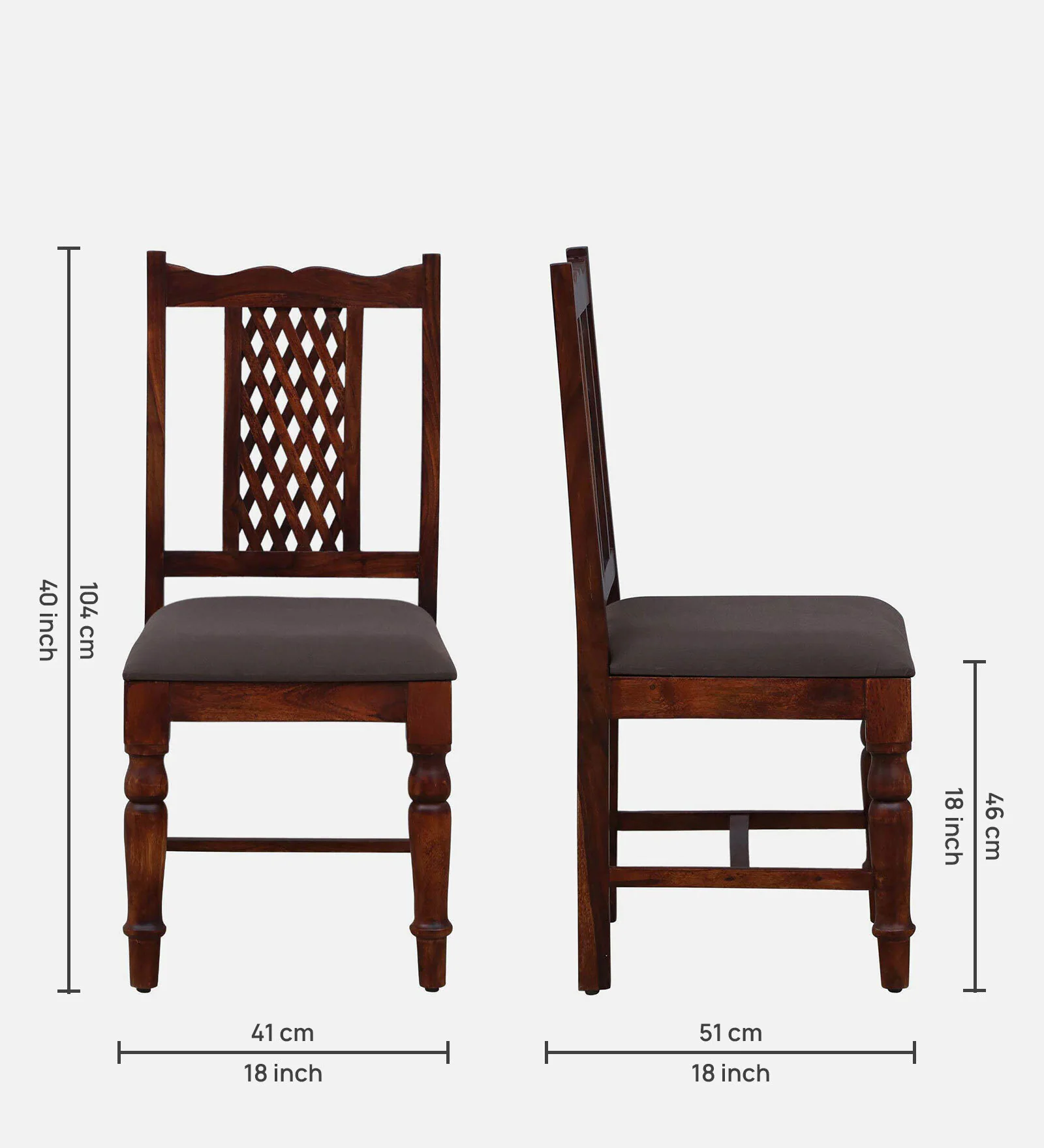 Brentova Solid Sheesham Wood 6 Seater Dining Set - Image 5