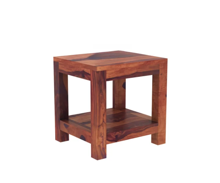 olid Sheesham Wood Bedside Unit - Image 4