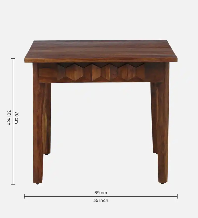 Haverton Handcrafted Solid Sheesham Wood Dining Table - Image 4
