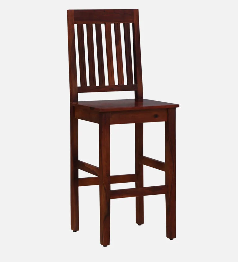 Avenza Modern Solid Wood Bar Chair with Comfortable Backrest - Image 5