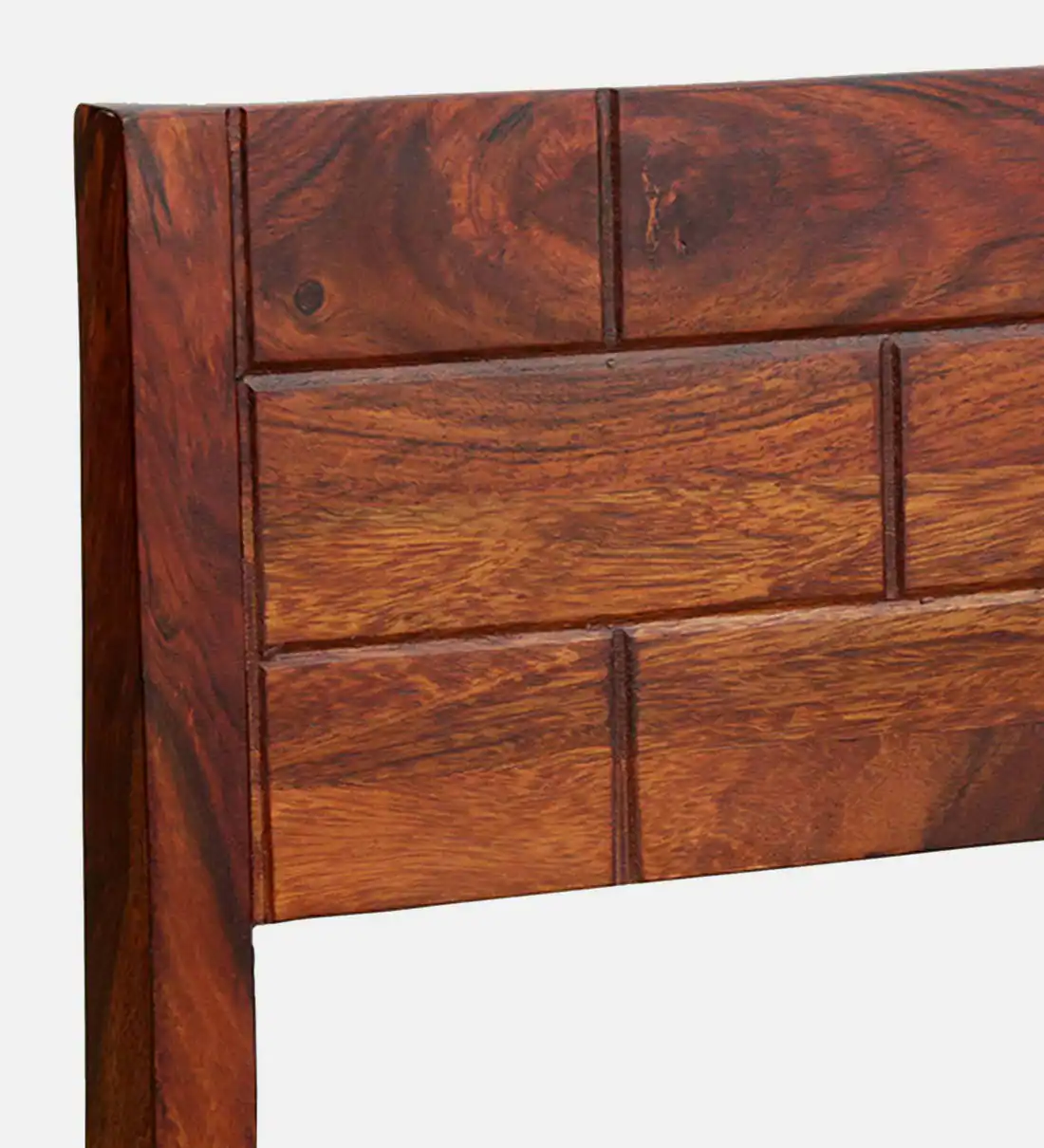 Calvion Handcrafted Sheesham Wood Bar Chair in Walnut Finish - Image 4