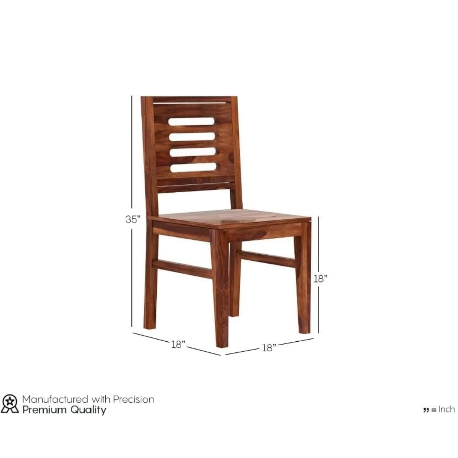 Castera Elegant Sheesham Wood 6 Seater Dining Table Set in Honey Oak Finish - Image 4