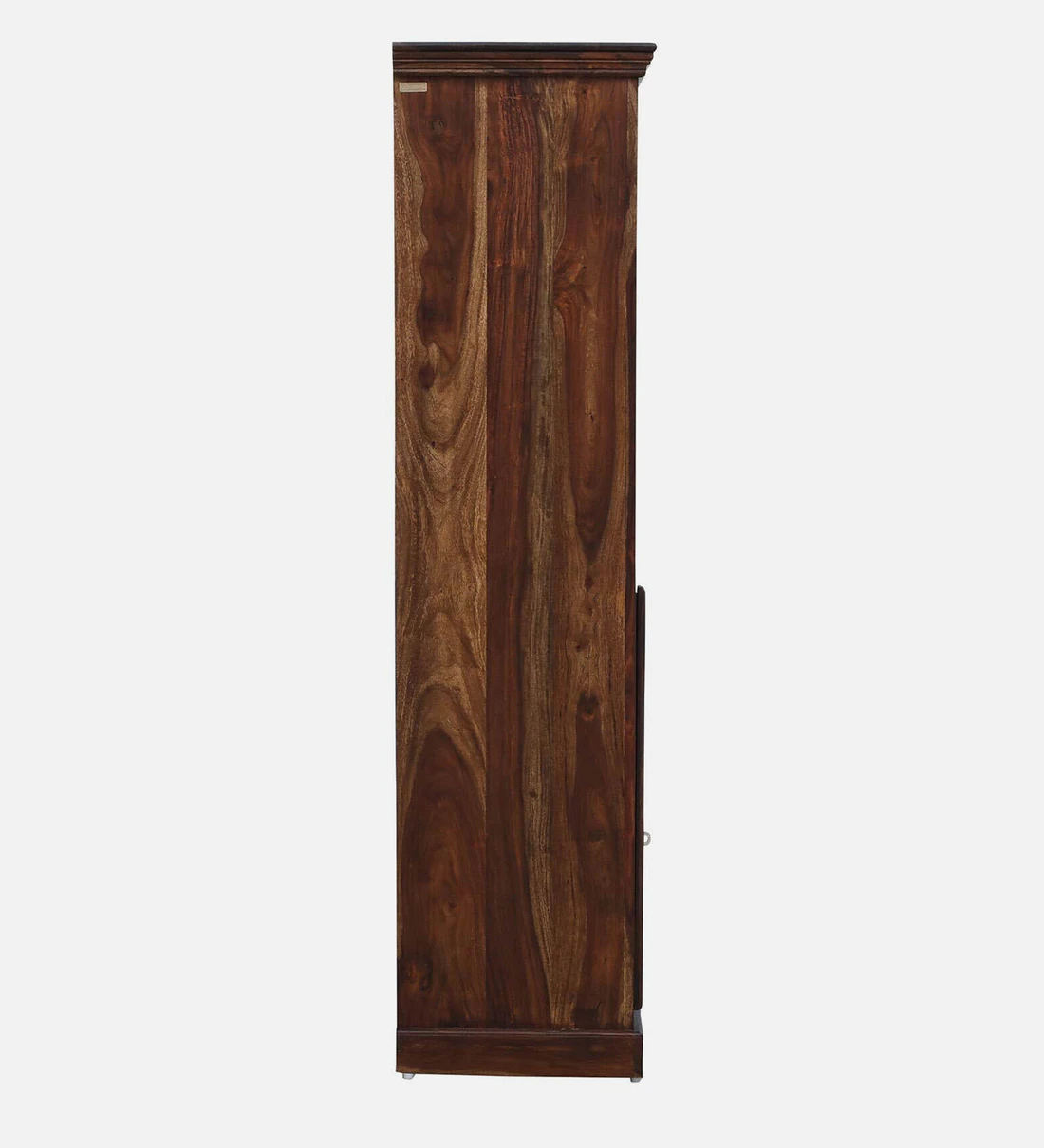 Emmen Solid Wood Bar Cabinet in Rustic Teak Finish - Image 2