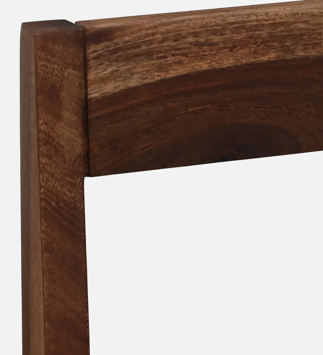 Emmen Solid Wood High Bar Chair in Rustic Teak Finish - Image 6