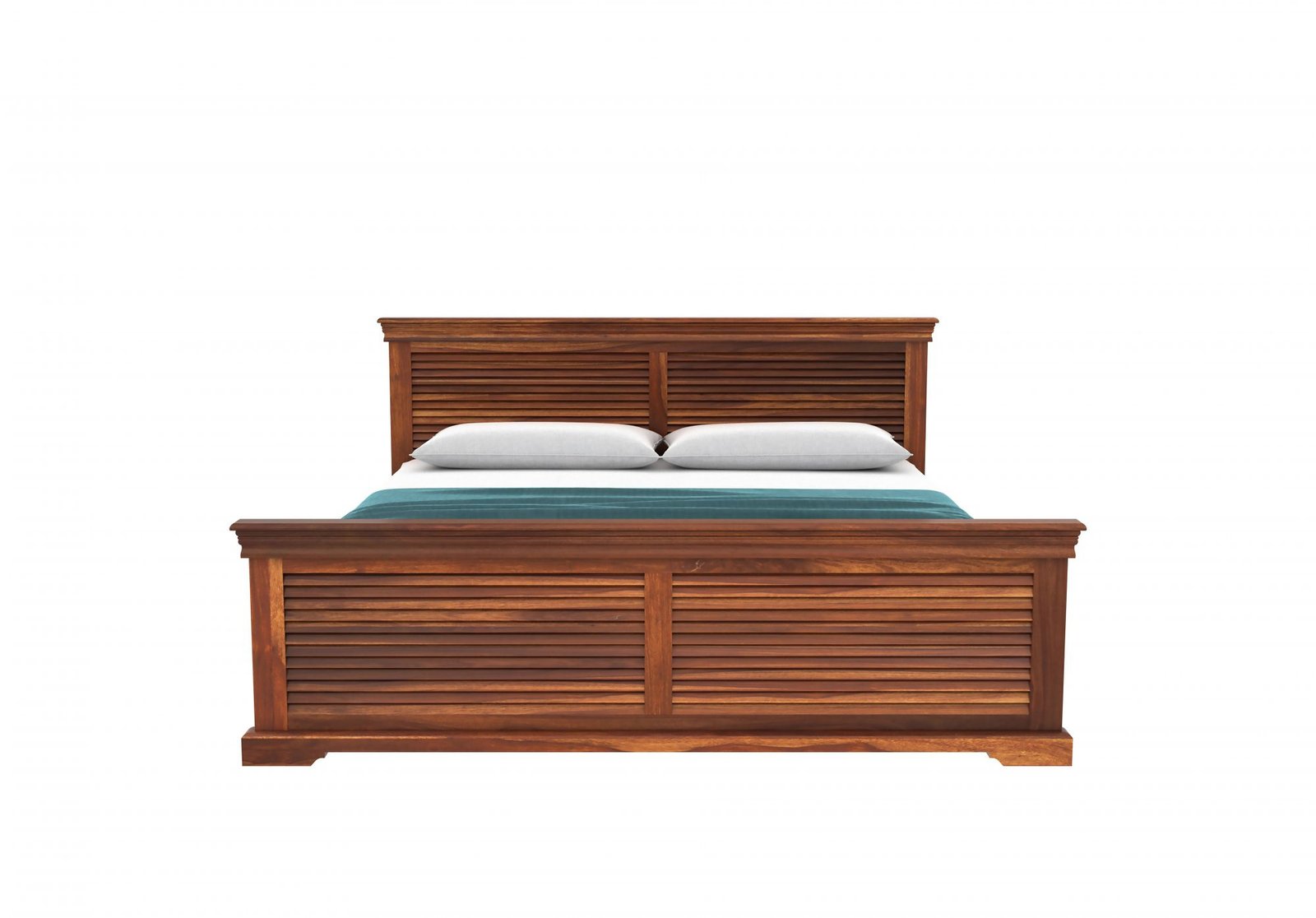 Ferlino Handcrafted Solid Wood Storage Bed with Large Underbed Storage Compartments - Image 3