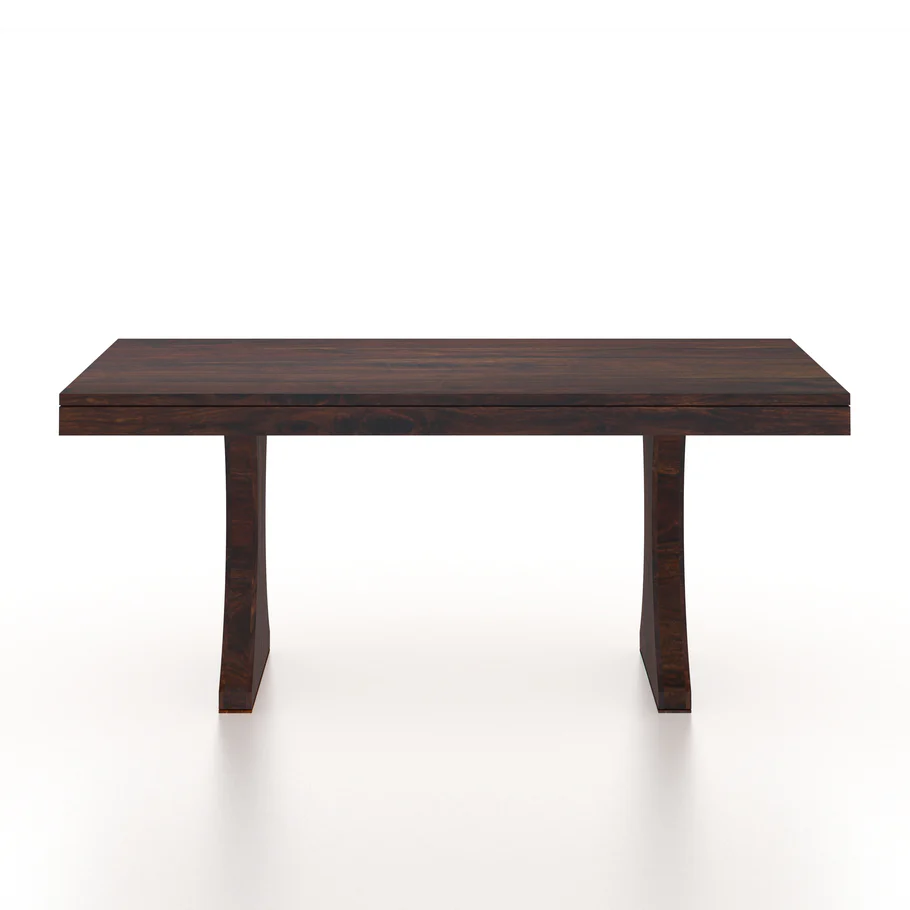 Havensa Contemporary Sheesham Wood 6 Seater Dining Table with Chairs - Image 5